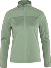 Fjällräven Fjällräven Women's Abisko Lite Fleece Half Zip Misty Green Langermede trøyer XS