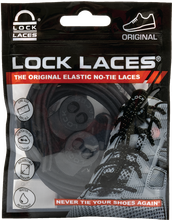 Lock Laces Lock Laces No Tie Shoelaces Solid Black Skotillbehör 120cm