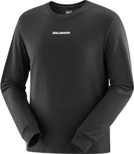Salomon Salomon Men's Salomon Logo Performance Sweater Deep Black Långärmade vardagströjor S