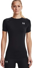 Under Armour Under Armour Women's HeatGear Compression Short Sleeve Black Kortermede treningstrøyer M