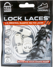 Lock Laces Lock Laces No Tie Shoelaces Solid White Skotillbehör 120cm