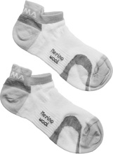 Aclima Aclima Ankle Socks 2-Pack White/Grey Träningsstrumpor 32-35