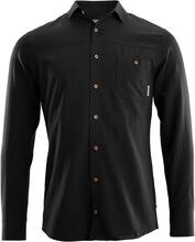 Aclima Aclima LeisureWool Woven Wool Shirt Man Jet Black Langermede skjorter XXL