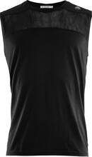 Aclima Aclima Men's LightWool Sports Singlet Jet Black Kortärmade träningströjor XXL