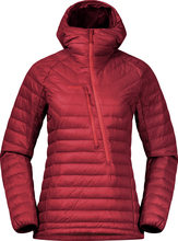 Bergans Bergans Women's Cecilie Down Light Anorak Dahlia Red/Light Dahlia Red Dunfyllda mellanlagersjackor XS