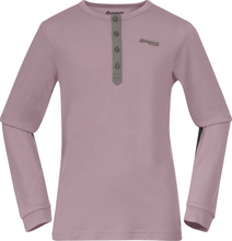 Bergans Bergans Kids' Myske Wool Shirt Lilac Chalk Undertøy overdel 128