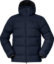 Bergans Bergans Men's Lava Warm Down Jacket With Hood Navy Blue Dunjakker varmefôrede XXL