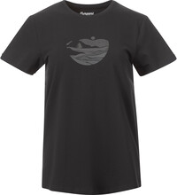 Bergans Bergans Women's Nordmarka Organic Cotton Print Tee Dark Shadow Grey/Dark Shadow Grey Sunset Kortermede trøyer S