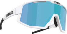 Bliz Bliz Fusion Small Matt White/Brown with Blue Multi Sportsbriller OneSize