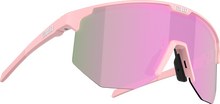 Bliz Bliz Hero Small Matt Powder Pink/Brown with Rosegold Multi Sportsbriller OneSize