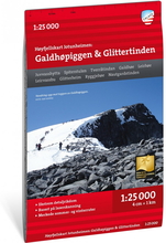 Calazo förlag Calazo förlag Høyfjellskart Jotunheimen: Galdhøpiggen & Glittertinden 1:25 000 NoColour Litteratur OneSize