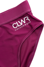 ColourWear ColourWear Women's High Waist Bikini Bottom Purple Badetøy XL