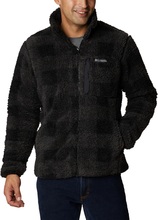 Columbia Montrail Columbia Men's Winter Pass Print Fleece Full Zip Black Check Långärmade vardagströjor S