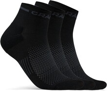 Craft Craft Core Dry Mid Sock 3-pack Black Träningsstrumpor 37/39