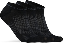 Craft Craft Core Dry Shafless Sock 3-pack Black Treningssokker 37/39