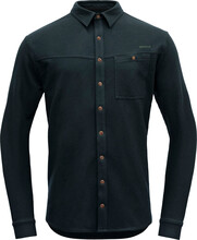 Devold Devold Men's Keipen Merino Button Shirt Ink Langermede skjorter XXL