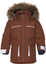 Didriksons Didriksons Kids' Kure Parka 5 Earth Brown Syntetisk parkas 80