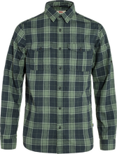 Fjällräven Fjällräven Men's Övik Travel Long Sleeved Shirt Dark Navy/Patina Green Långärmade skjortor S