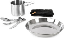 GSI Outdoors GSI Outdoors Glacier Stainless 1 Person Set Stainless Steel Serveringsutstyr OneSize