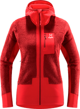 Haglöfs Haglöfs Women's ROC Spitz Mid Hood Corrosion/Poppy Red Mellomlag trøyer XS