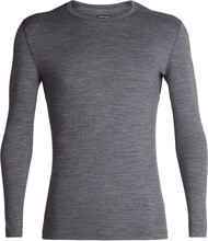 Icebreaker Icebreaker Men's 200 Oasis Long Sleeve Crewe Gritstone Hthr-013 Underställströjor XXL