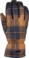 Kombi Kombi Men's Lumberjack Wool Blend Gloves Brown Tartan Friluftshansker S