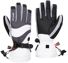 Kombi Kombi Women's Squad WaterGuard Gloves Iron/White Skihansker S