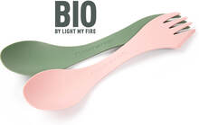 Light My Fire Light My Fire Spork Medium Bio 2-pack Sandy Green/Dusty Pink Serveringsutstyr OneSize