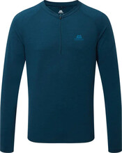 Mountain Equipment Mountain Equipment Men's Nava Long Sleeve Zip T Majolica Blue Långärmade vardagströjor M