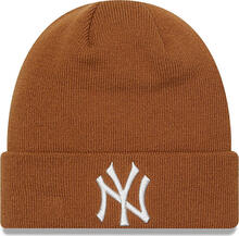 New Era New Era New York Yankees League Essential Cuff Knit Beanie Hat Brown Mössor OneSize