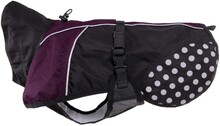 Non-stop Dogwear Non-stop Dogwear Beta Pro Raincoat Black/Purple Hundedekken 24