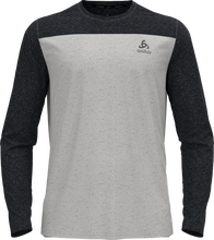 Odlo Odlo Men's T-shirt Crew Neck L/S X-Alp Linencool Black/Odlo Concrete Grey Langermede treningstrøyer L