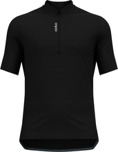 Odlo Odlo Men's T-shirt S/U Collar S/S 1/2 Zip Essential Black Kortermede treningstrøyer M