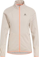 Odlo Odlo Women's Run Easy Warm Hybrid Jacket Silver Cloud/Live Wire Treningsjakker fôrede S