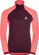 Odlo Odlo Women's Zeroweight Warm Hybrid Running Jacket Siesta/Winetasting Treningsjakker XL