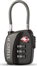 Osprey Osprey TSA 3 Dial Cable Lock Black Resesäkerhet OneSize