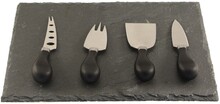 Øyo Øyo Cheese Set 4 Knifes And Slate Black/Steel Kniver OneSize