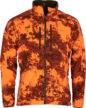 Pinewood Pinewood Men's Furudal Reversible Camou Fleece Jacket Hunting Brown/Strata Blaze Ovadderade jaktjackor M