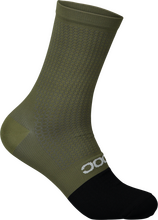 POC POC Flair Sock Mid Epidote Green/Uranium Black Träningsstrumpor Large/43-45