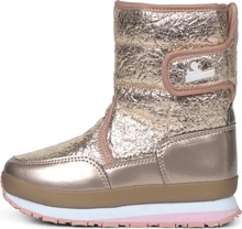 Rubberduck Rubberduck Kids' Cracked Metallic Rose Gold Vinterkängor 32