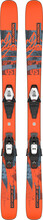 Salomon Salomon Juniors' Ski Set L QST Spark S + C5 GW J85 Flame/Copen Blue/Black Alpinskidor 113 cm
