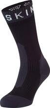 Sealskinz Sealskinz Waterproof Extreme Cold Weather Mid Length Sock Black/Grey/White Friluftssokker S