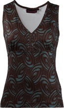 Skhoop Skhoop Women's Diana Tank Brown Kortermede trøyer XS