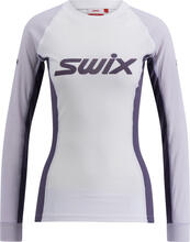 Swix Swix Women's RaceX Classic Long Sleeve Bright White/ Dusty Purple Underställströjor L