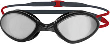 Zoggs Zoggs Tiger Titanium Mirrored Goggle Black/Red/Mirror Smoke Svømmebriller Small