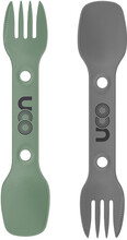 UCO Gear UCO Gear Utility Spork 2-Pack with Cord Greencharc Serveringsutrustning OneSize
