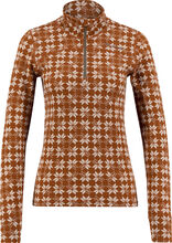 Ulvang Ulvang Women's Maristua Turtle Neck With Zip Bombay Brown/Vanilla Underställströjor XL