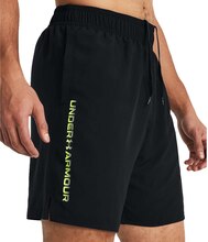 Under Armour Under Armour Men's UA Tech Woven Wordmark Shorts Black/High Vis Yellow Treningsshorts S