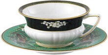 Wedgwood Wonderlust Emerald Forest Tea Cup and Saucer.