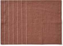 Tablett Linen Stripe 2-p 35x48cm Linne Rost